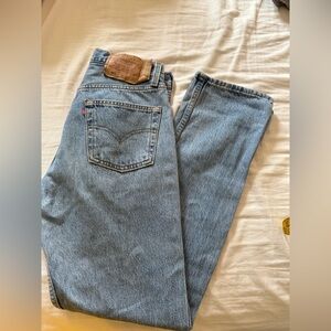 Levi's Blue Straight Jeans with Vintage Fade